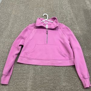Lululemon Pink Scuba Half Zip